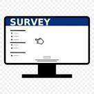 picture of a computer screen with survey examples on it